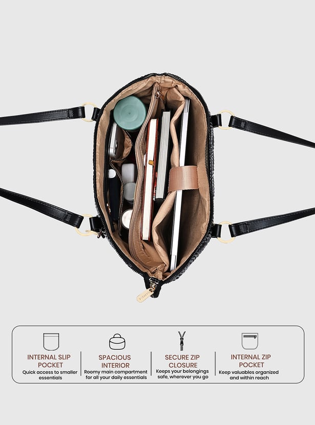 CAPRESE Textured Shoulder Bag