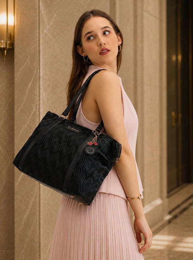 CAPRESE Textured Shoulder Bag