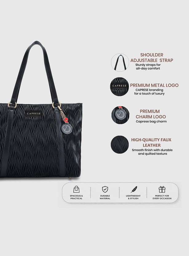 CAPRESE Textured Shoulder Bag