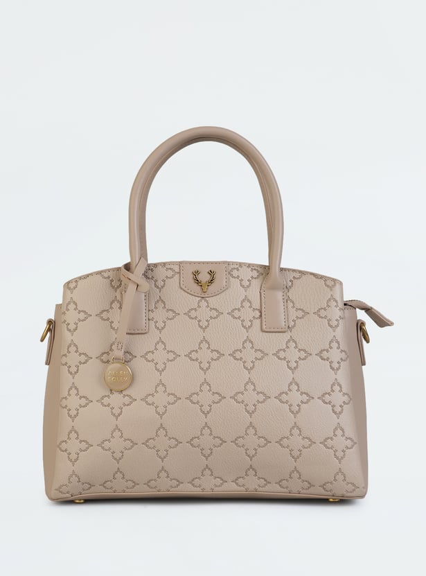 ALLEN SOLLY Debossed Handheld Bag