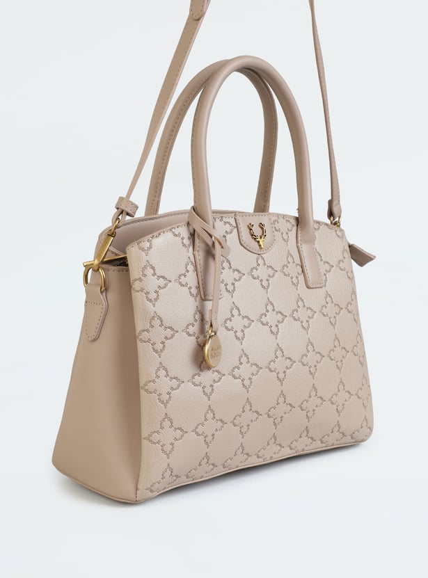 ALLEN SOLLY Debossed Handheld Bag