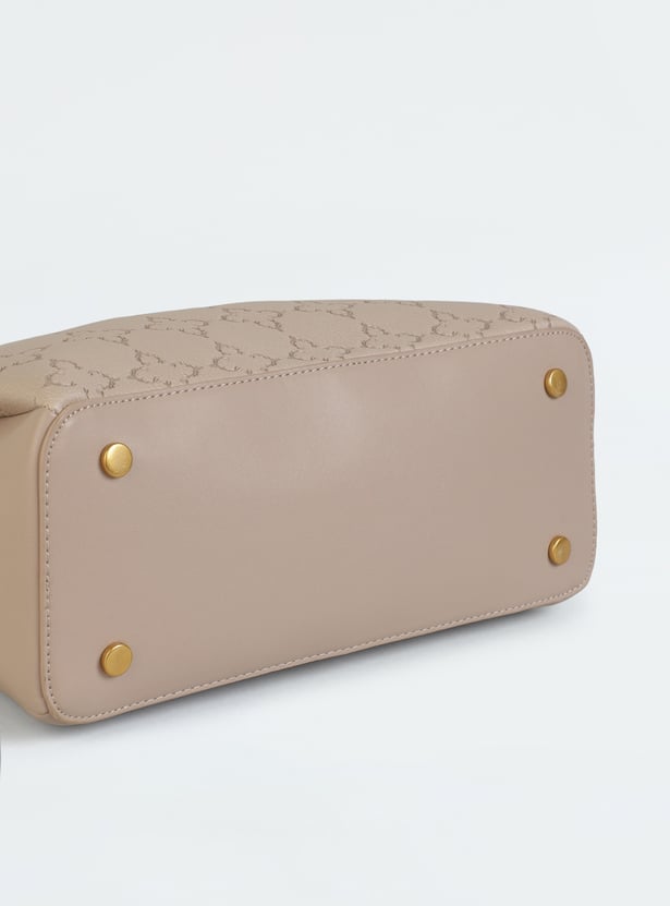 ALLEN SOLLY Debossed Handheld Bag