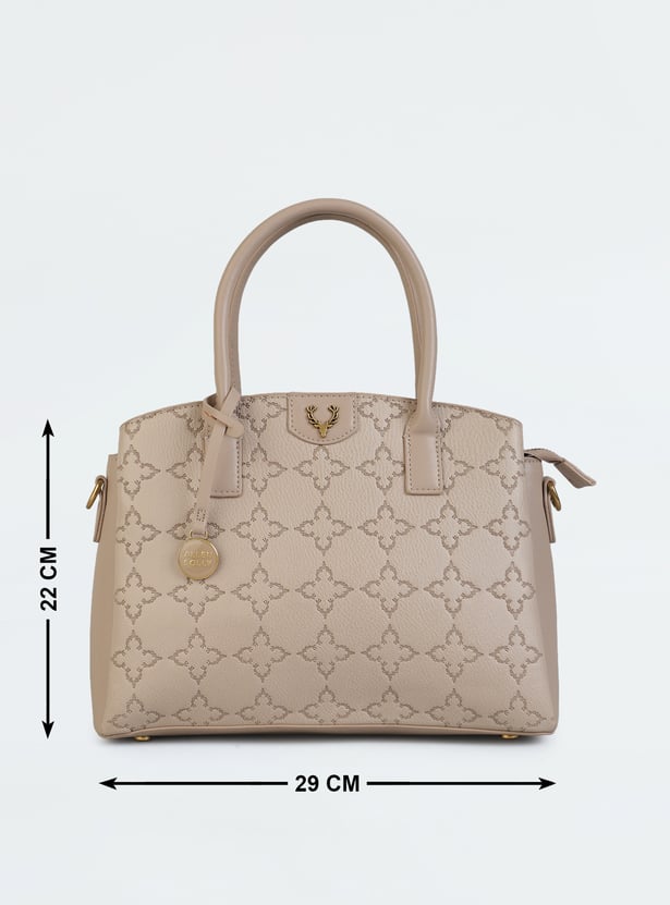 ALLEN SOLLY Debossed Handheld Bag
