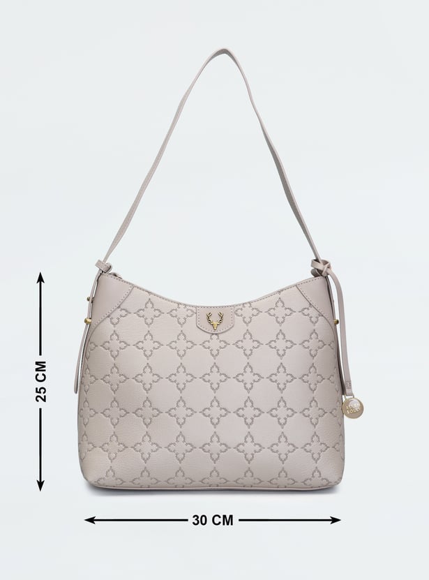 ALLEN SOLLY Embossed Shoulder Bag