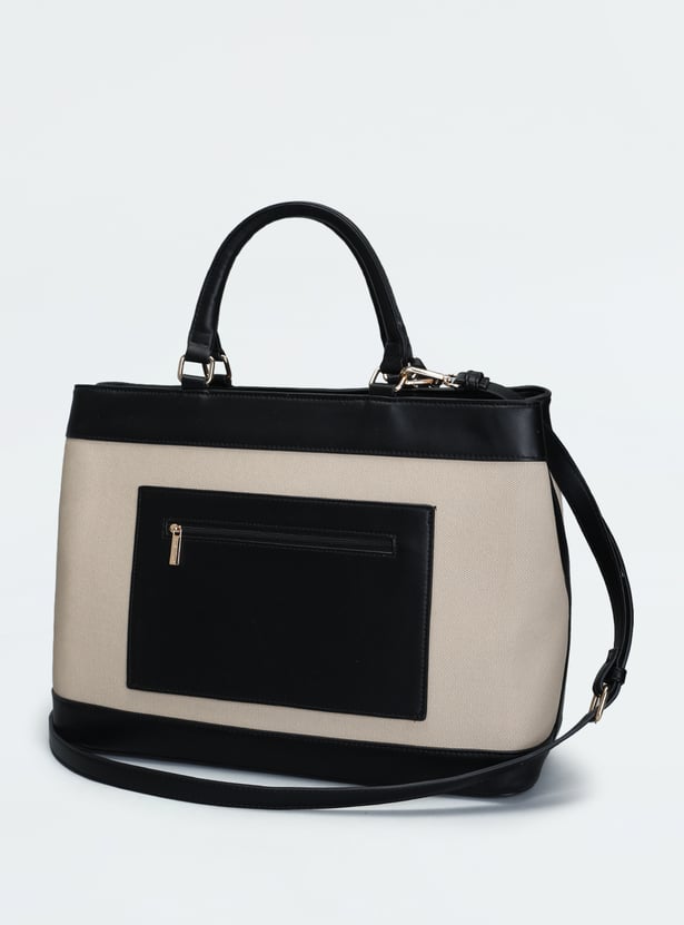 ALLEN SOLLY Floral Print Laptop Bag