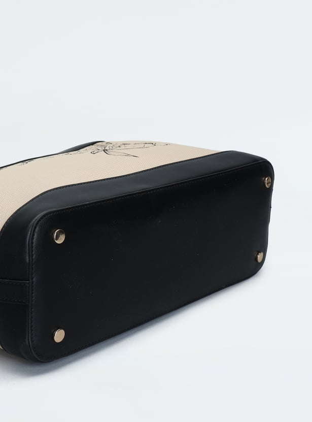 ALLEN SOLLY Floral Print Laptop Bag