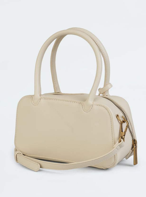 ALLEN SOLLY Embossed Handheld Bag