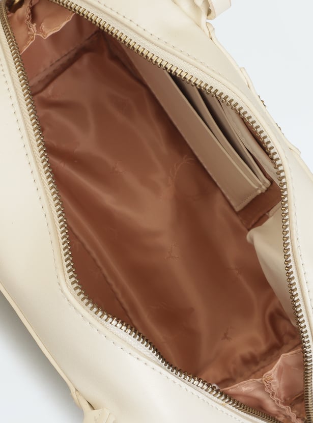 ALLEN SOLLY Embossed Handheld Bag