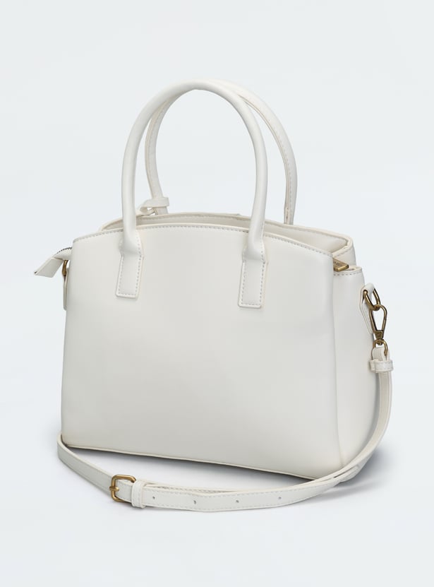ALLEN SOLLY Embossed Handheld Bag