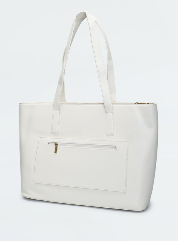 ALLEN SOLLY Embossed Laptop Bag
