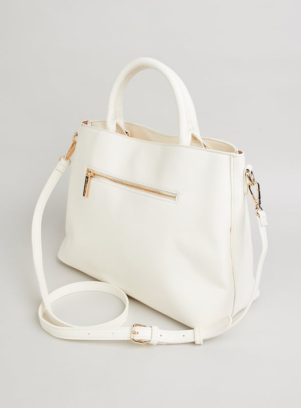 ALLEN SOLLY Floral Design Handheld Bag