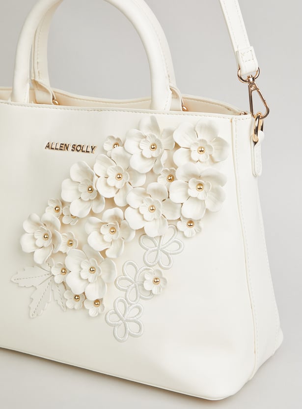 ALLEN SOLLY Floral Design Handheld Bag