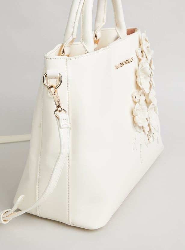 ALLEN SOLLY Floral Design Handheld Bag