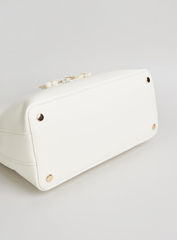ALLEN SOLLY Floral Design Handheld Bag