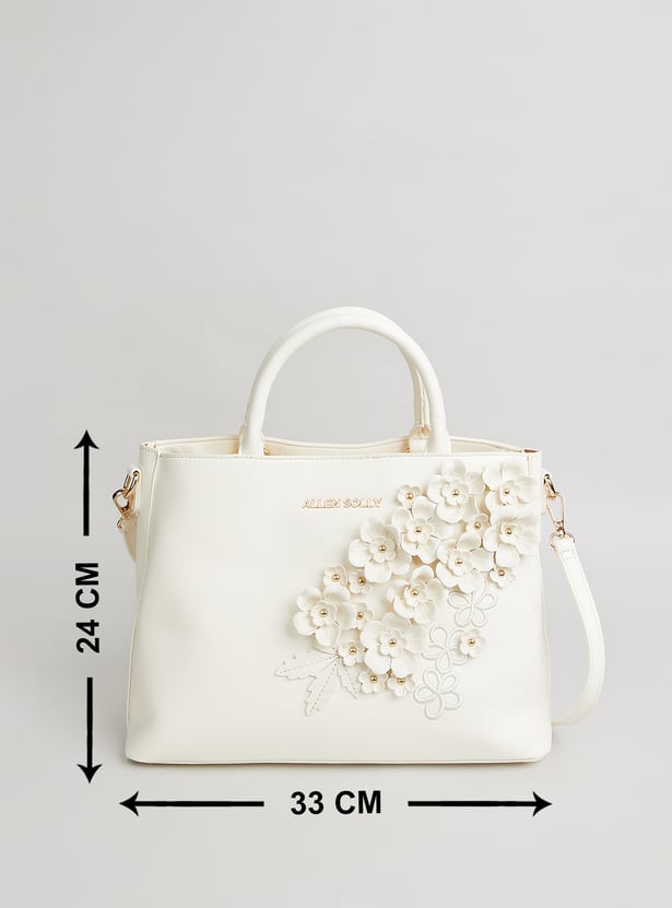 ALLEN SOLLY Floral Design Handheld Bag