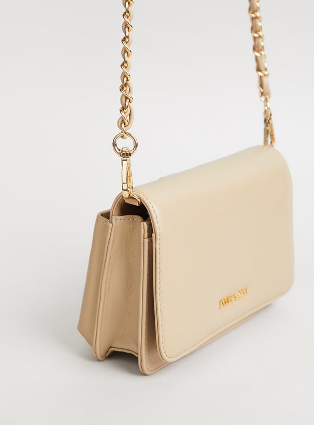 ALLEN SOLLY Solid Sling Bag