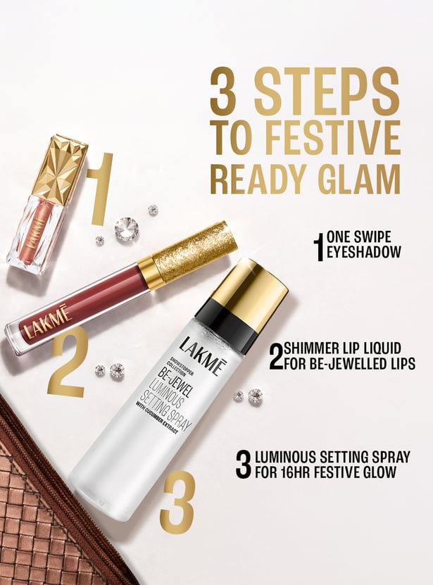 LAKME Be-Jewel Festive Trio Make-Up Kit with Travel Pouch