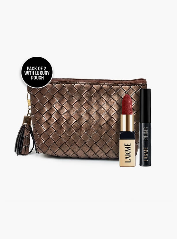 LAKME Wedding Guest Glam Duo Kit with Travel Pouch