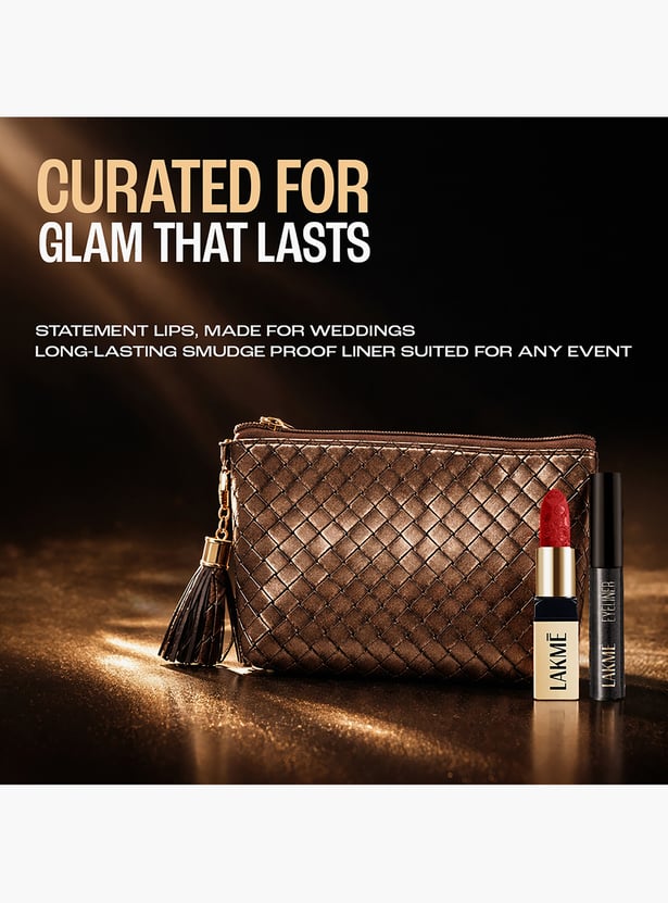 LAKME Wedding Guest Glam Duo Kit with Travel Pouch