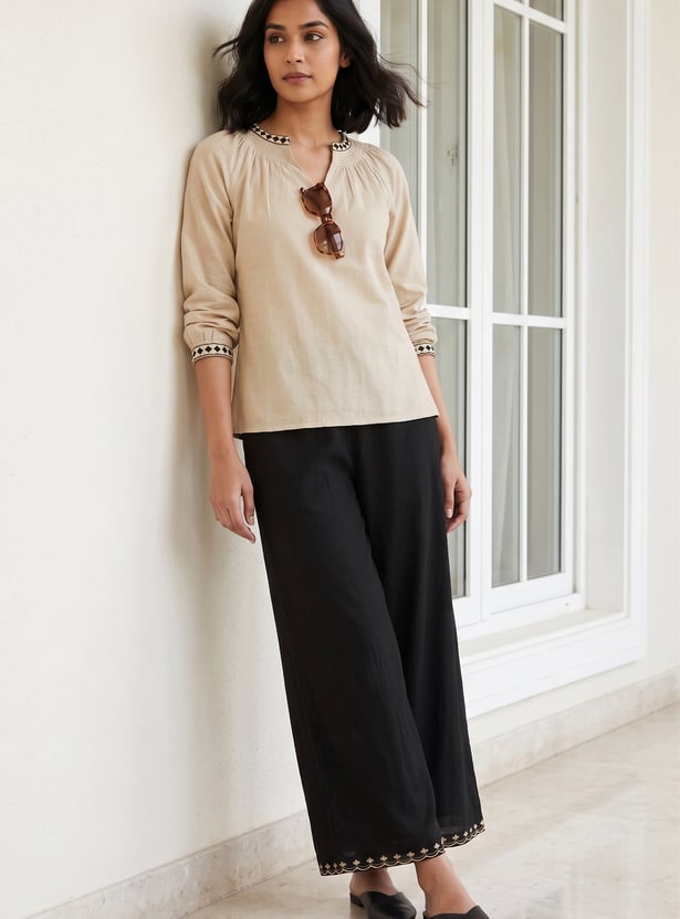 MELANGE Solid Palazzos