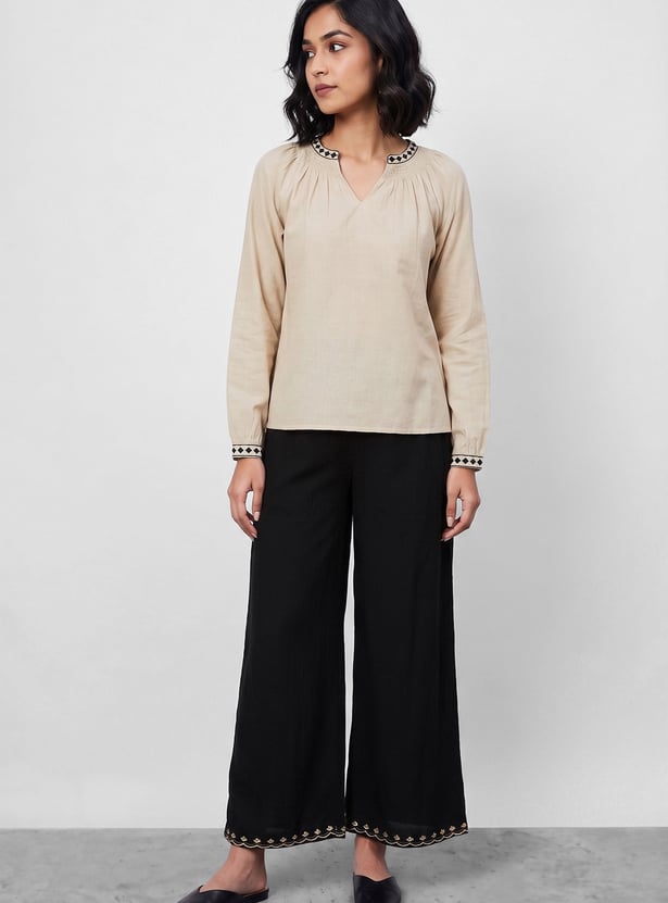 MELANGE Solid Palazzos