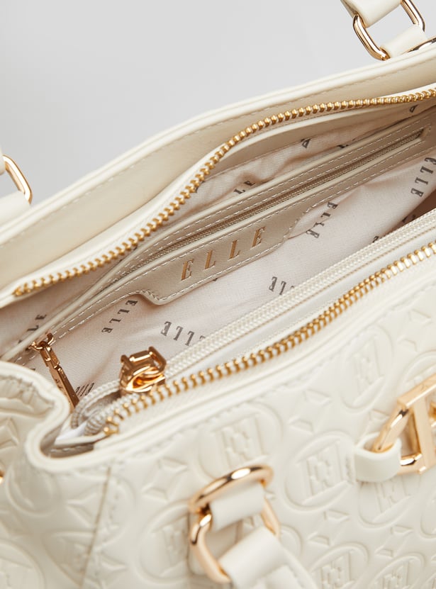 ELLE Embossed Handheld Bag