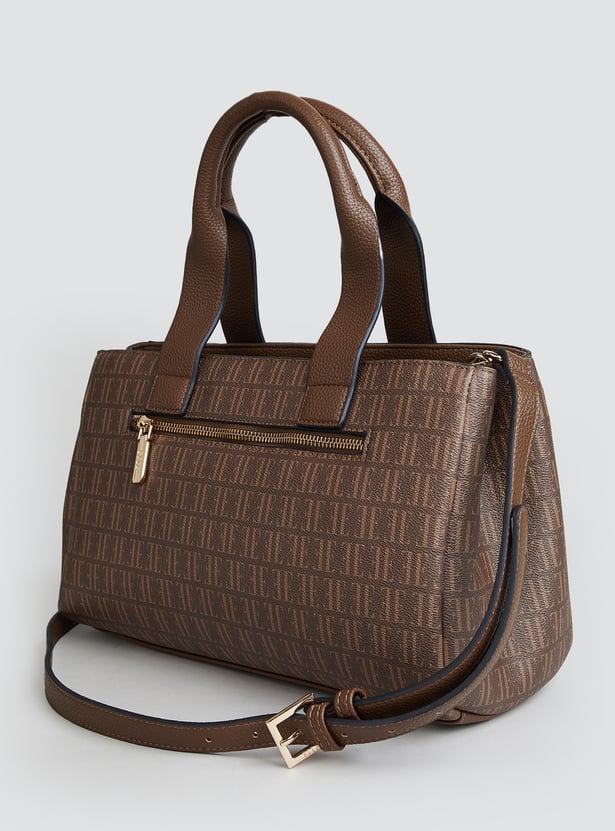 ELLE Textured Handheld Bag with Detachable Strap