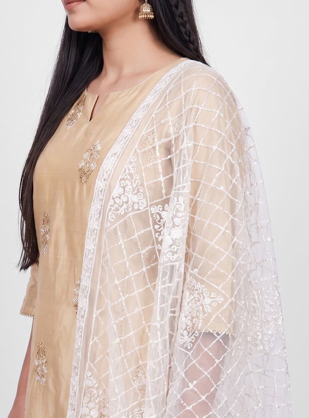 MELANGE Embroidered Dupatta