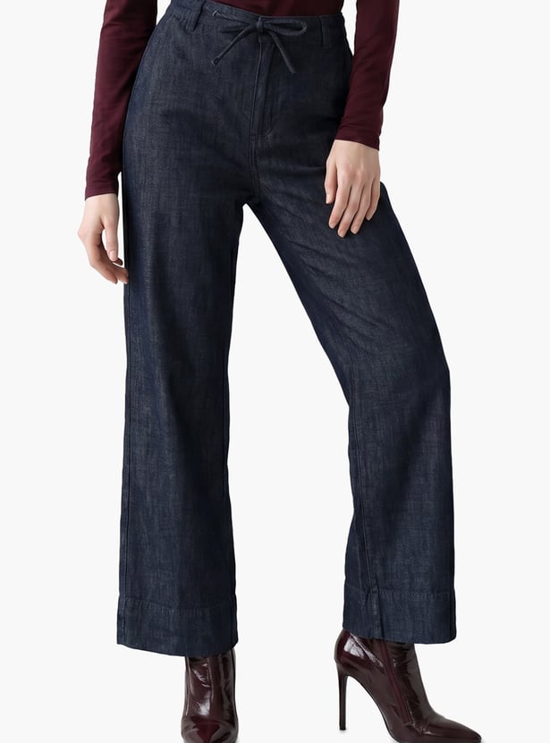 VERO MODA Darkwashed Wide-Leg Jeans