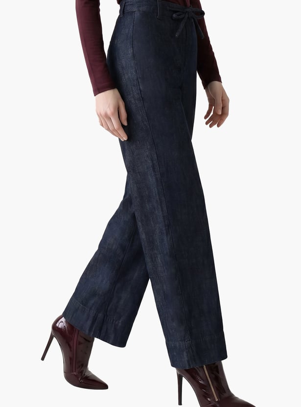 VERO MODA Darkwashed Wide-Leg Jeans