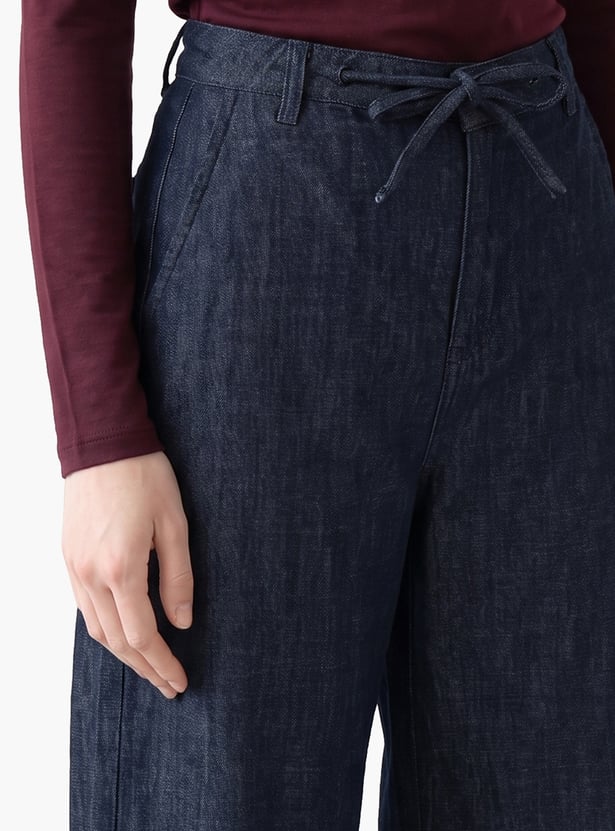 VERO MODA Darkwashed Wide-Leg Jeans