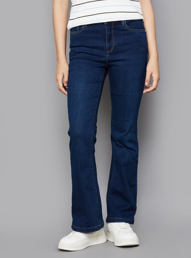 KRAUS High-Rise Flared Jeans
