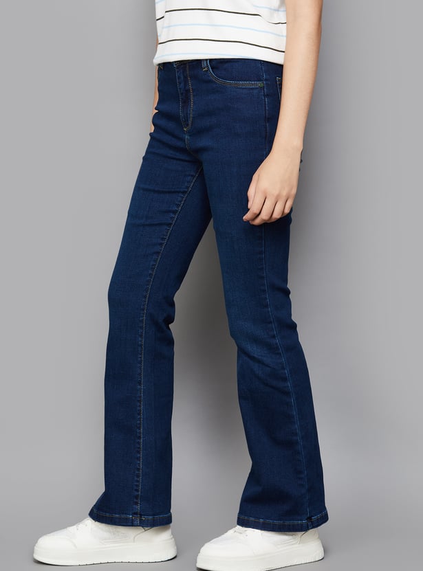 KRAUS High-Rise Flared Jeans