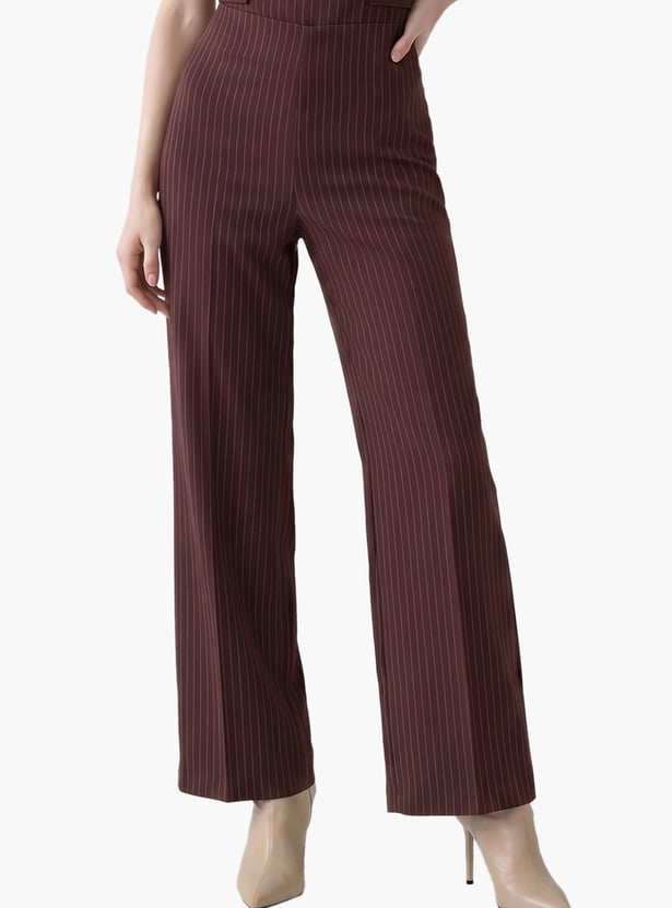 VERO MODA Striped High Rise Trousers