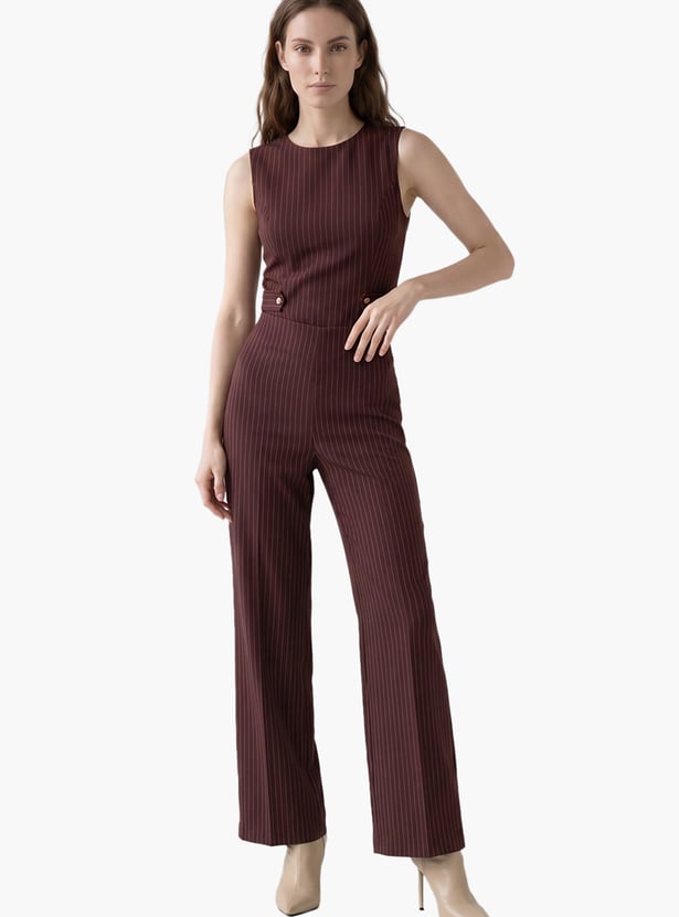 VERO MODA Striped High Rise Trousers