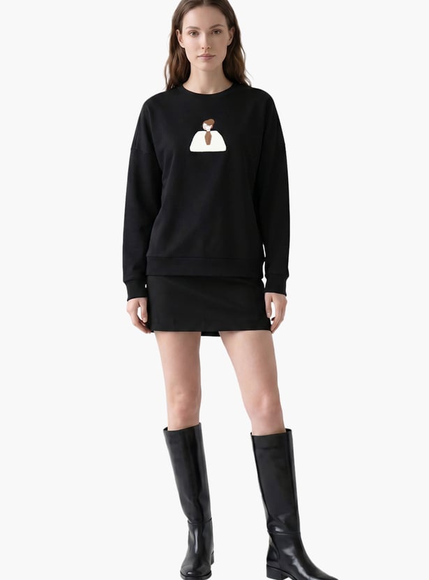 VERO MODA Drop-Shoulder Pullover Sweatshirt