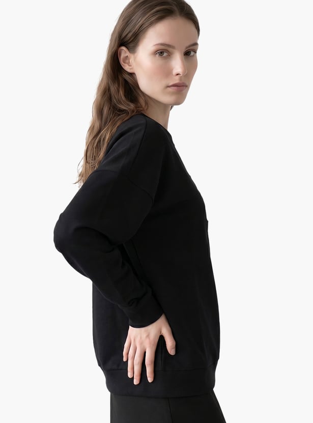 VERO MODA Drop-Shoulder Pullover Sweatshirt