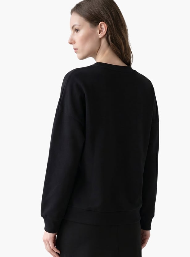 VERO MODA Drop-Shoulder Pullover Sweatshirt