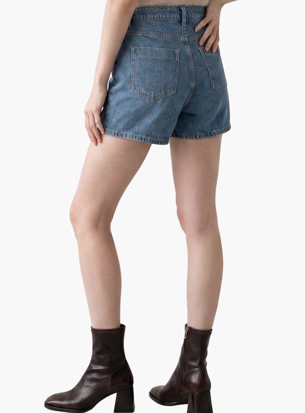 VERO MODA Solid Wrap-Style Skort
