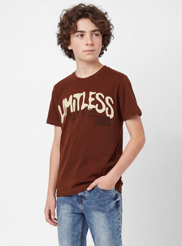 FAME FOREVER Boys Graphic Print T-shirt