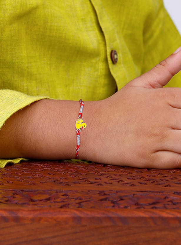GIVA Sterling Silver Motif Rakhi