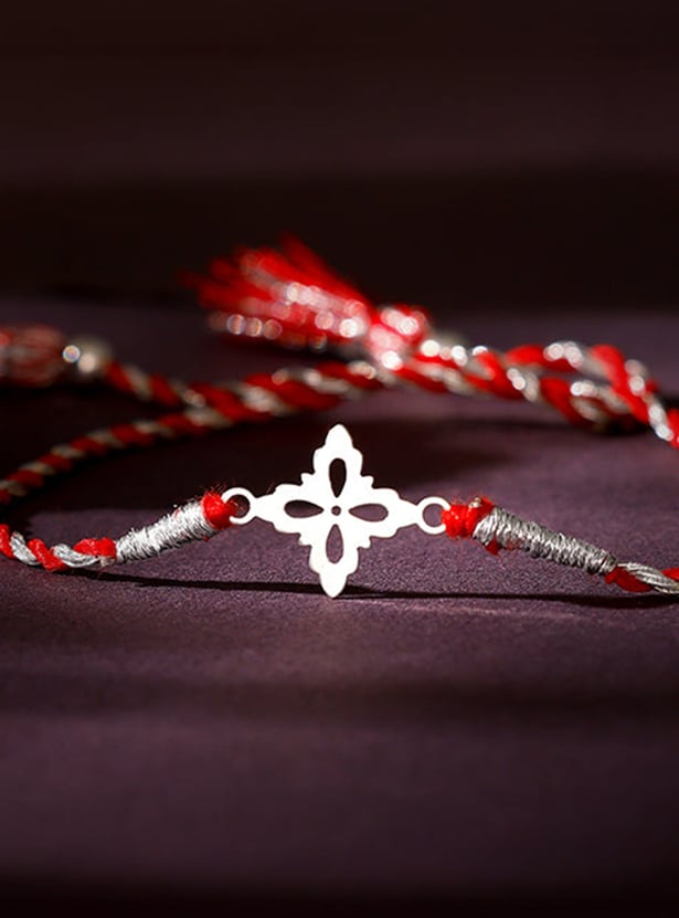 GIVA Sterling Silver Regalia Motif Rakhi
