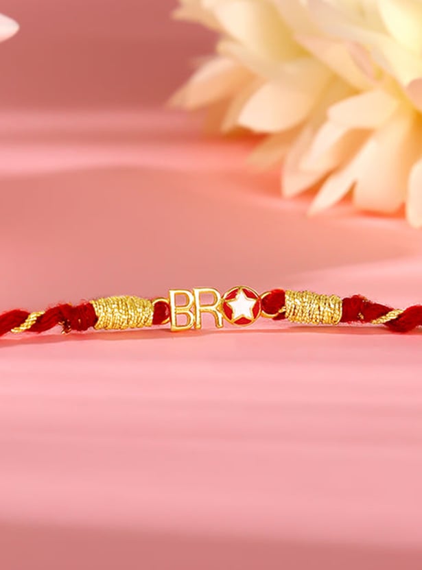 GIVA Sterling Silver Embellished Rakhi