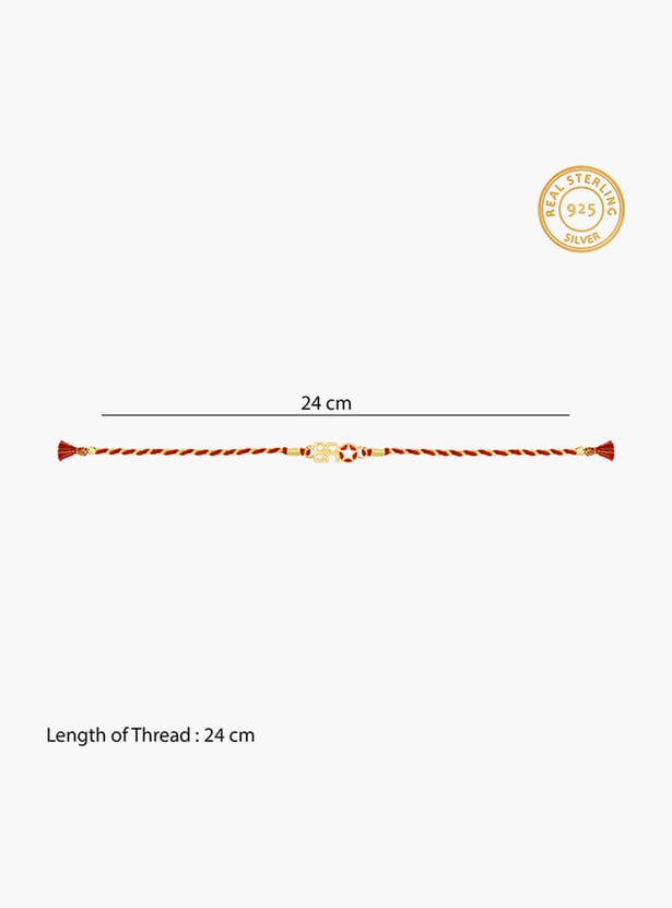 GIVA Sterling Silver Embellished Rakhi