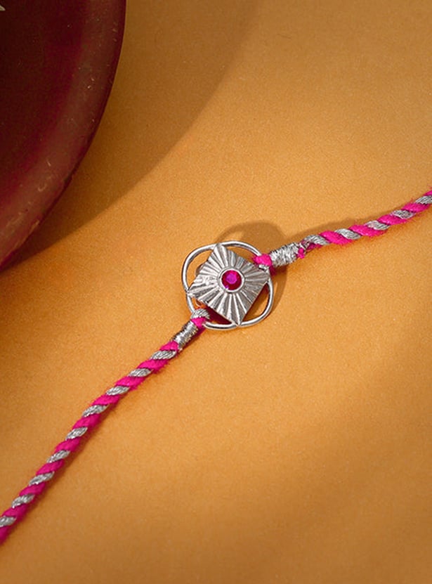 GIVA Sacred Knot Silver Rakhi
