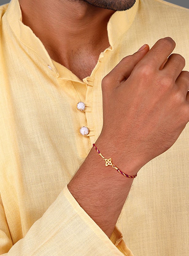 GIVA Golden Dua Rakhi