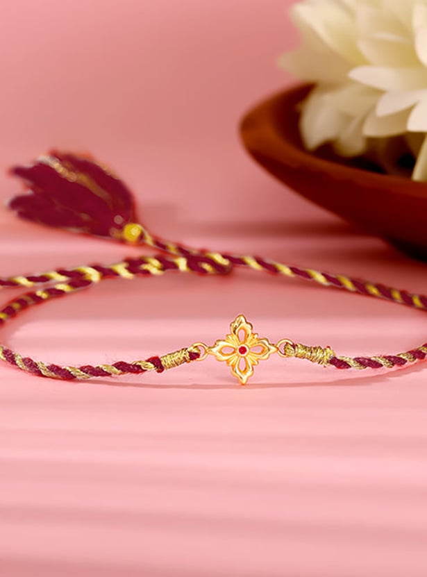 GIVA Golden Dua Rakhi