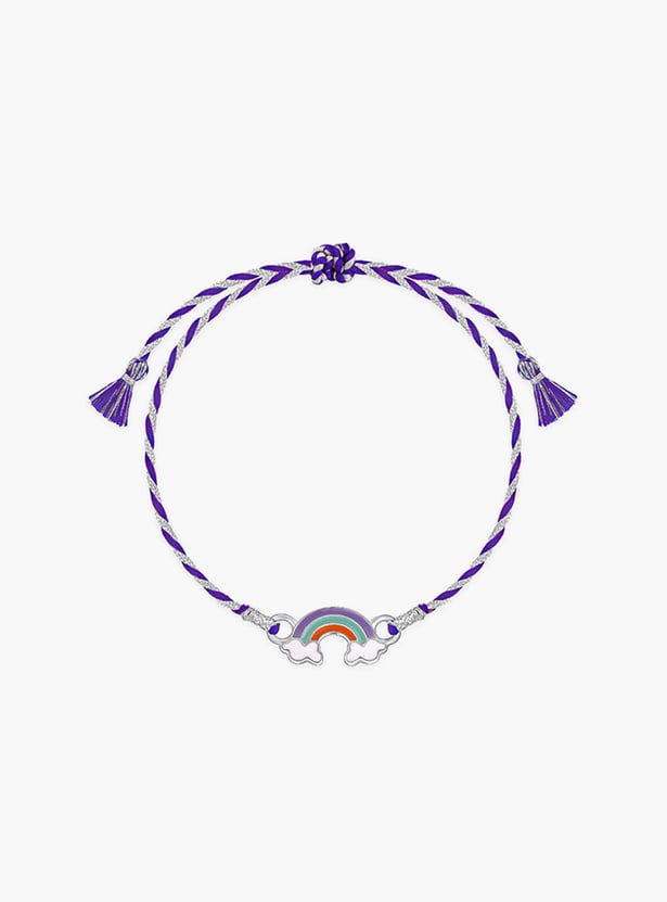GIVA Patterned Rakhi in 925 Sterling Silver