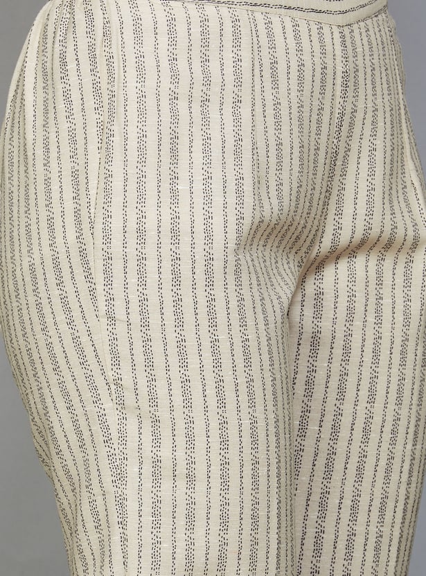 SPAN Striped Straight Pants