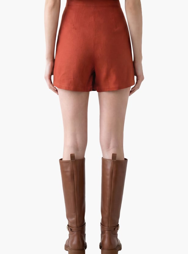 VERO MODA Embroidered Wrap Skort
